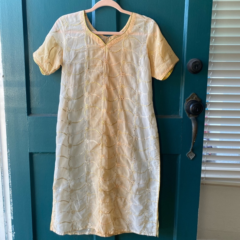 translucent glitter dress